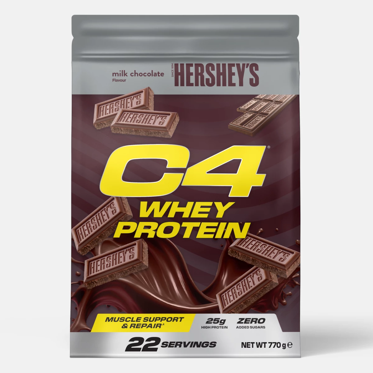 C4 Whey Protein - Hershey's Cookies 'N' Creme flavor protein powder by Cellucor